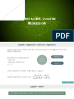 Ourse Notes Ogistic Egression: Course Notes: Descriptive Statistics Course Notes: Descriptive Statistics