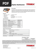 Bench Type Digital Multimeter: Description