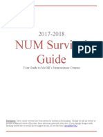 NUM Survival Guide 2017 2018 PDF