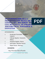 Prec Media - Metodo - Thiessen - Isoyetas - Aritmetico PDF