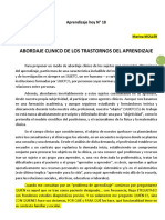 10.18 Aprendizaje Hoy N 18 ABORDAJE CLINICO DE LOS TRASTORNOS DE APRENDIZAJE - Marina Müller 6pags