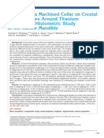 Influence of A Machined Collar On Crestal Bone Changes Around Titanium Implants: A Histometric Study in The Canine Mandible