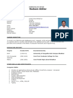 Nadeem Akhtar: Personal Details