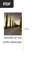 A Brief History of The Latin Language