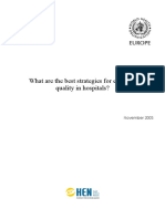 What Are The Best Strategies For Ensuring Quality in Hospitals?