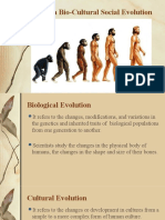 Human Bio-Cultural Social Evolution