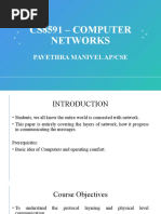 Cs8591 - Computer Networks: Pavethra Manivel Ap/Cse