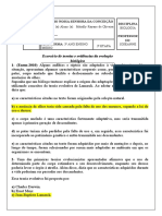 EXERCÍCIO TEORIAS E EVIDENCIAS BIOLÓGICAS - Mitially Rayane