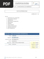 Guía de Aprendizaje CURSO 2017/18: Plan 14ia - Grado en Ingeniería Aeroespacial