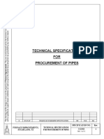 3-12-011 Technical Specification For Pipes Procurement