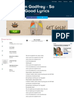 Metrolyrics So Good Lyrics Tim Godfrey