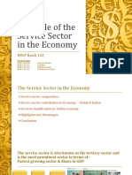 The Role of The Service Sector in The Economy