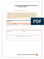 Actividad ¿Qué Hacemos Con Nuestros Tiempos Durante El Día Y La Noche en Casa?