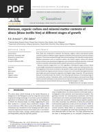 Biomass, Organic Carbon and Mineral Matter Contents of Abaca (Musa Textilis Nee) at Different Stages of Growth