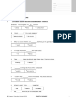 B2 First Full Placement Test: Answer All The Questions 1 Choose The Answer That Best Completes Each Sentence