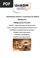 Modulo 8 "Obligaciones Fiscales": Universidad Abierta Y A Distancia de México