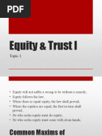 Equity and Trust 