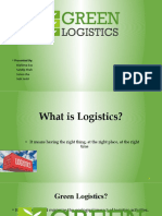 A Presentation On Green Logistics