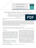 Shear Strength and Dilatancy Behaviour of Sand - Tyre Chip Mixtures