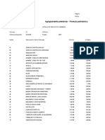 Agrupamiento Preliminar para Formula Polinomica