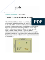 The BCG Growth-Share Matrix