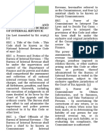 Nirc Title 1 - Title 2 Chapter 6 Title I Organization AND Function of The Bureau of Internal Revenue