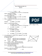 Given: A: Class - IX Mathematics (Ex. 9.3) Answers