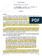 Petitioner Vs Vs Respondents: First Division