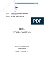 Matematicas I, Examen Final Marlen PDF