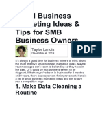 Small Business Marketing Ideas