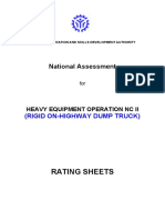 Rating Sheet