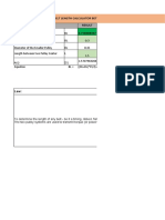 Pulley and Belt Length Calculation