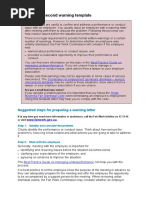 Letter of First/second Warning Template: Best Practice Guide On Managing Underperformance