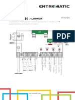 Ditec E2H: Installation Manual For Control Panel For 2-Motor 24V Automations With Built-In Radio