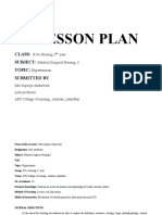 LESSON PLAN ON Hypertension Post Basic - SC I Yr