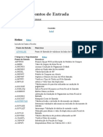 Lista de Pontos de Entrada Protheus