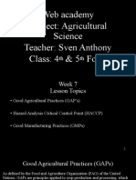 Web Academy Subject: Agricultural Science Teacher: Sven Anthony Class: 4 & 5 Form