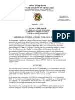 Honolulu Emergency Order - Sept. 8, 2020