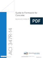 347R-14 Guide To Formwork For Concrete