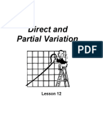 Grade 9 Applied Math 3 12 Direct and Partial Variation PDF