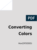 Converting Colors: Hex (DFDDDD)