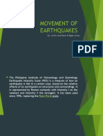 Movement of Earthquakes