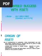 Guaranteed Success With Rseti: (Rural