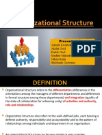 Organizational Structure: Presented by