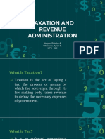 Taxation and Revenue Administration: Abugan, Rainilyn A. Villanueva, Ayrah S. MPA - 622