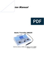 Operation Manual: Audio Traveller AA220