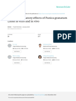 Anti-Inflammatory Effects of Punica Granatum Linne