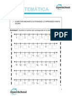 Matematica - Guia 8. Ejercicios Recta Numerica Anteecesor y Sucesor