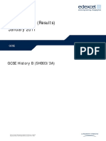 Mark Scheme (Results) January 2011: GCSE History B (5HB03/3A)