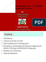 Thiol Modified Moringa Gum - A Potential Bioadhesive Polymer